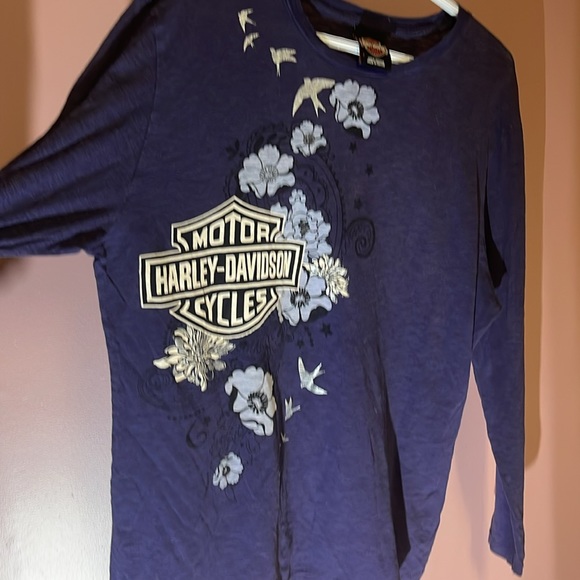 Women’s Kalispell, Montana Harley-Davidson Long Sleeve Shirt size L - Picture 3 of 5